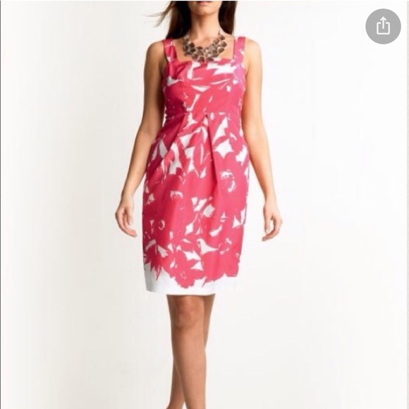 Banana Republic Dresses & Skirts - Banana Republic pink white silk blend dress size 4